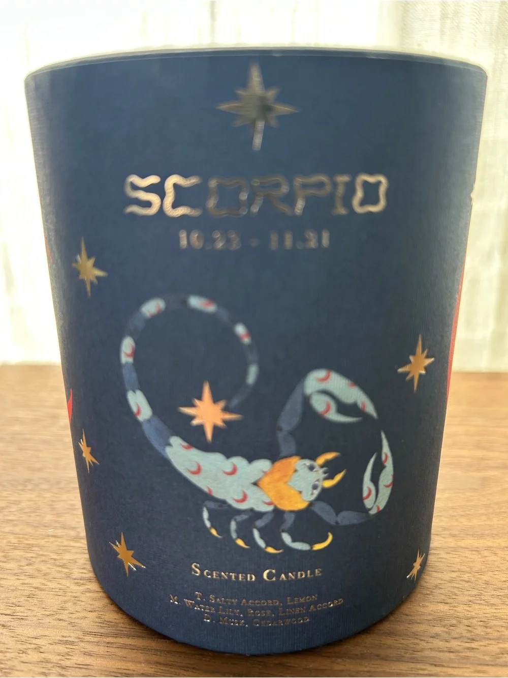 EUC Lou Benesch x Anthropologie Stargazer Zodiac Boxed Candle, Scorpio